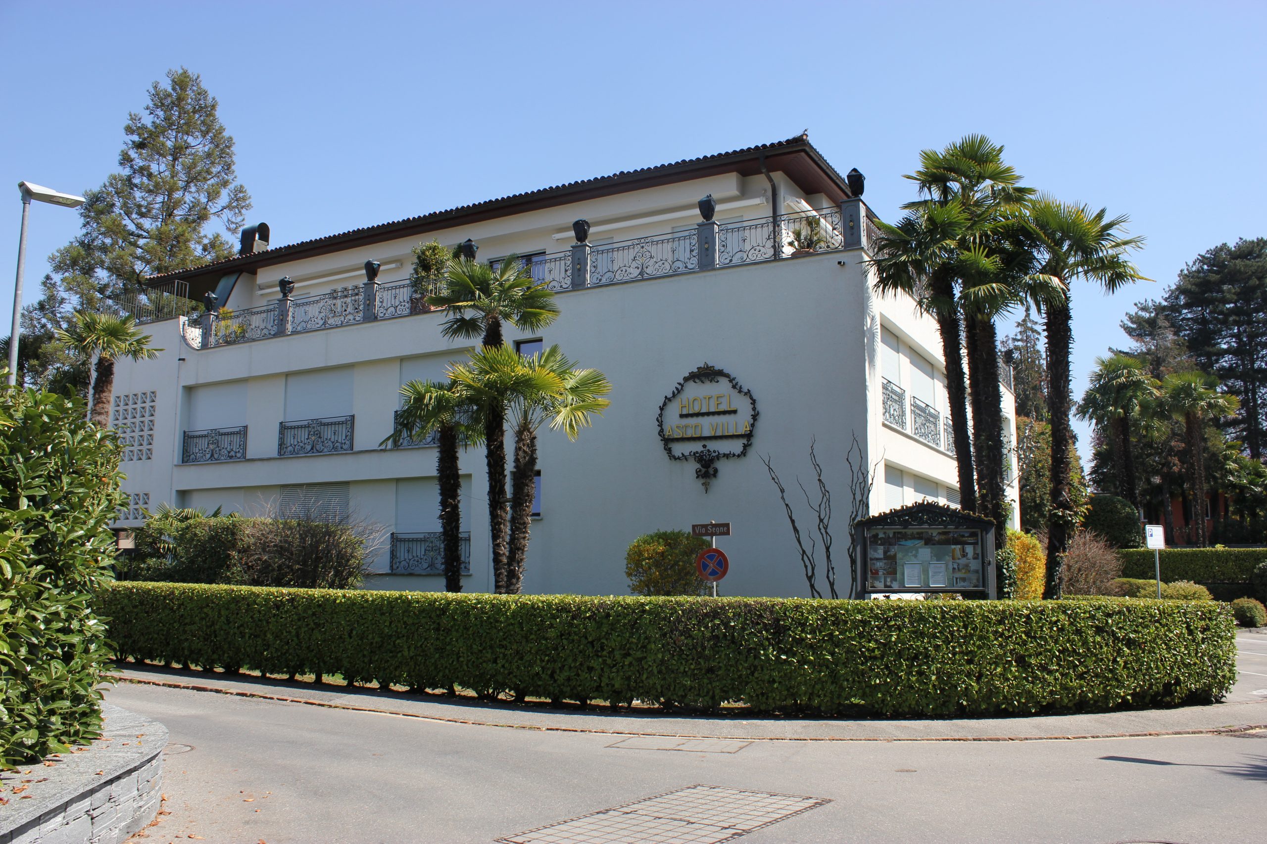 Facciata dell'Hotel Ascovilla ad Ascona